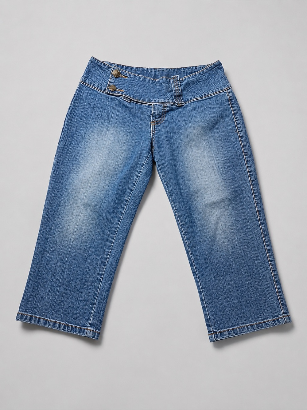 Younique Women's Low Rise Y2K Capri Jeans - Size 11 - Picture 2 of 11
